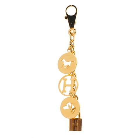 HERMES Breloque Bag Charm Gold 124737 